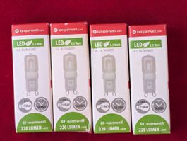LED G9 2.5 W – 220 lm – 3000 K Warmweiss – 4 Stück OVP